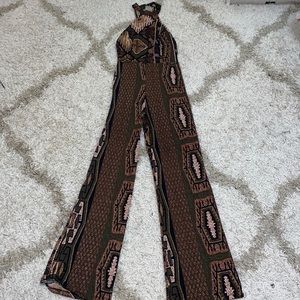 Abstract Print Jumpsuit